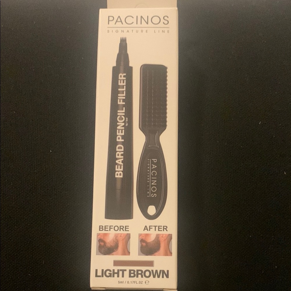 Pacinos Beard Pencil Filler with Brush - Light Brown